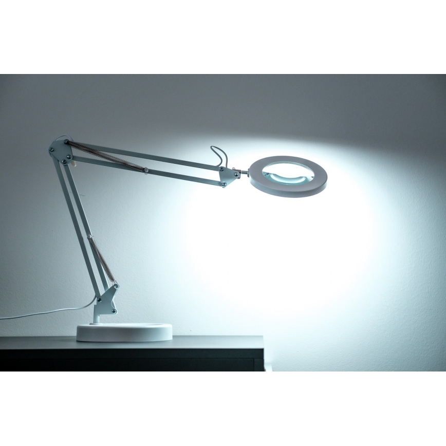 Brilagi - Lampada da tavolo LED dimmerabile con una lente d'ingrandimento LENS LED/12W/5V 3000/4200/6000K bianco
