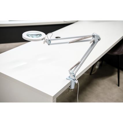 Brilagi - Lampada da tavolo LED dimmerabile con una lente d'ingrandimento LENS LED/12W/5V 3000/4200/6000K bianco