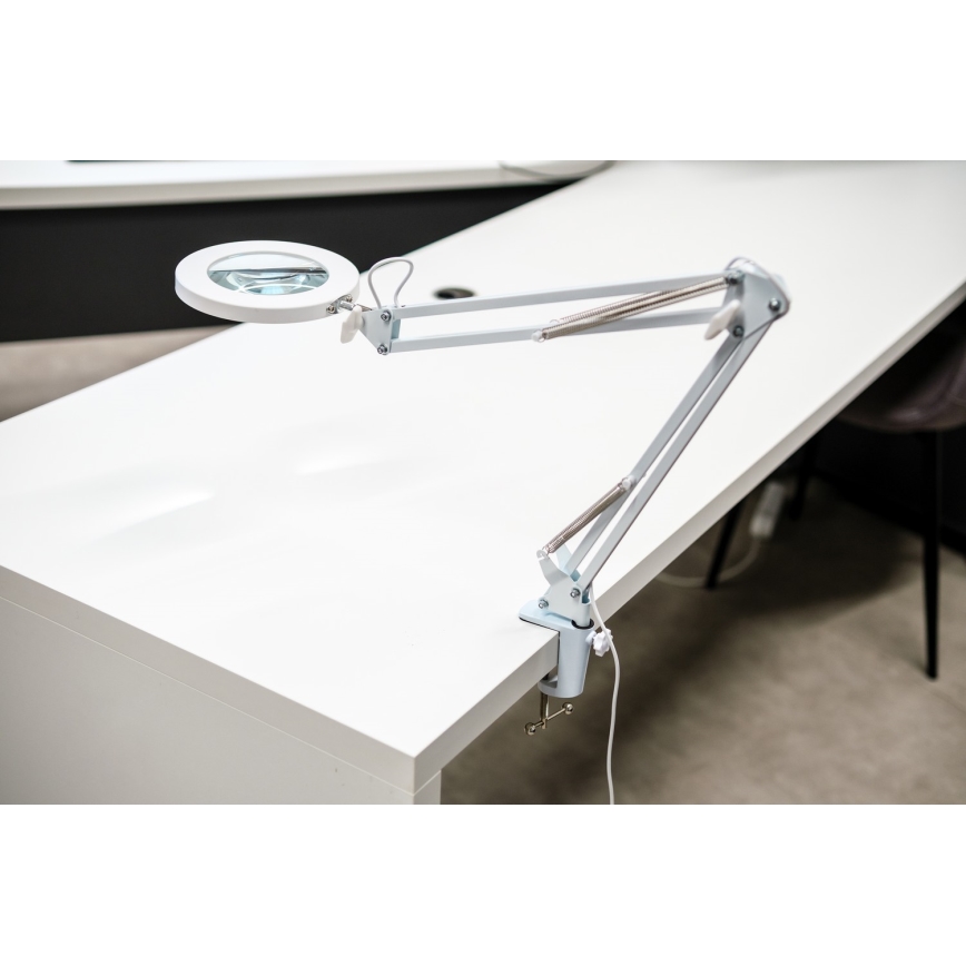 Brilagi - Lampada da tavolo LED dimmerabile con una lente d'ingrandimento LENS LED/12W/5V 3000/4200/6000K bianco