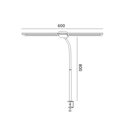 Brilagi - Lampada da tavolo LED dimmerabile USB VARIO LED/14W/5V 3000-6000K bianca