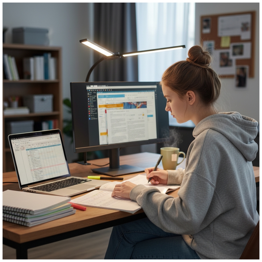 Brilagi - Lampada da tavolo LED dimmerabile USB VARIO LED/14W/5V 3000-6000K nera