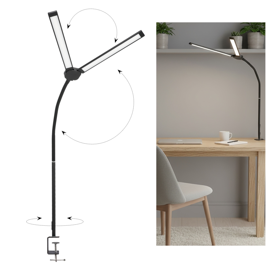 Brilagi - Lampada da tavolo LED dimmerabile USB VARIO LED/14W/5V 3000-6000K nera