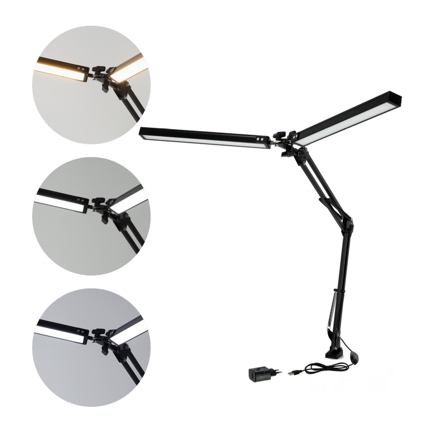 Brilagi - Lampada da tavolo LED dimmerabile VARIO 2xLED/14W/230V 3000-6000K nero