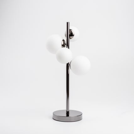 Brilagi - Lampada da tavolo LED MILLA 4xG9/3W/230V cromo lucido/bianco