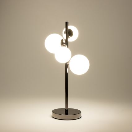 Brilagi - Lampada da tavolo LED MILLA 4xG9/3W/230V cromo lucido/bianco