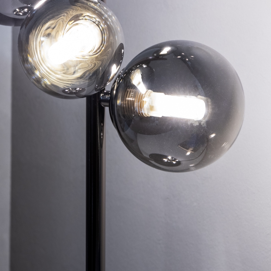 Brilagi - Lampada da tavolo LED MILLA 4xG9/3W/230V nero cromato/fumé