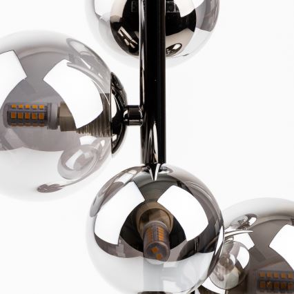 Brilagi - Lampada da tavolo LED MILLA 4xG9/3W/230V nero cromato/fumé