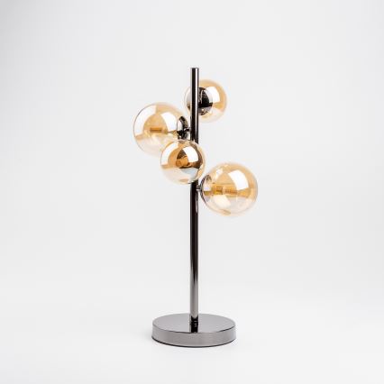 Brilagi - Lampada da tavolo LED MILLA 4xG9/3W/230V nero cromato/oro