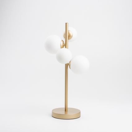 Brilagi - Lampada da tavolo LED MILLA 4xG9/3W/230V oro/bianco