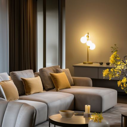 Brilagi - Lampada da tavolo LED MILLA 4xG9/3W/230V oro/bianco