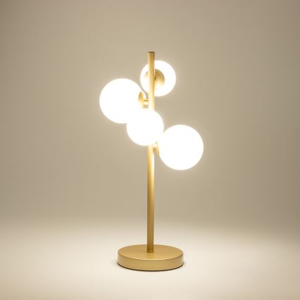 Brilagi - Lampada da tavolo LED MILLA 4xG9/3W/230V oro/bianco