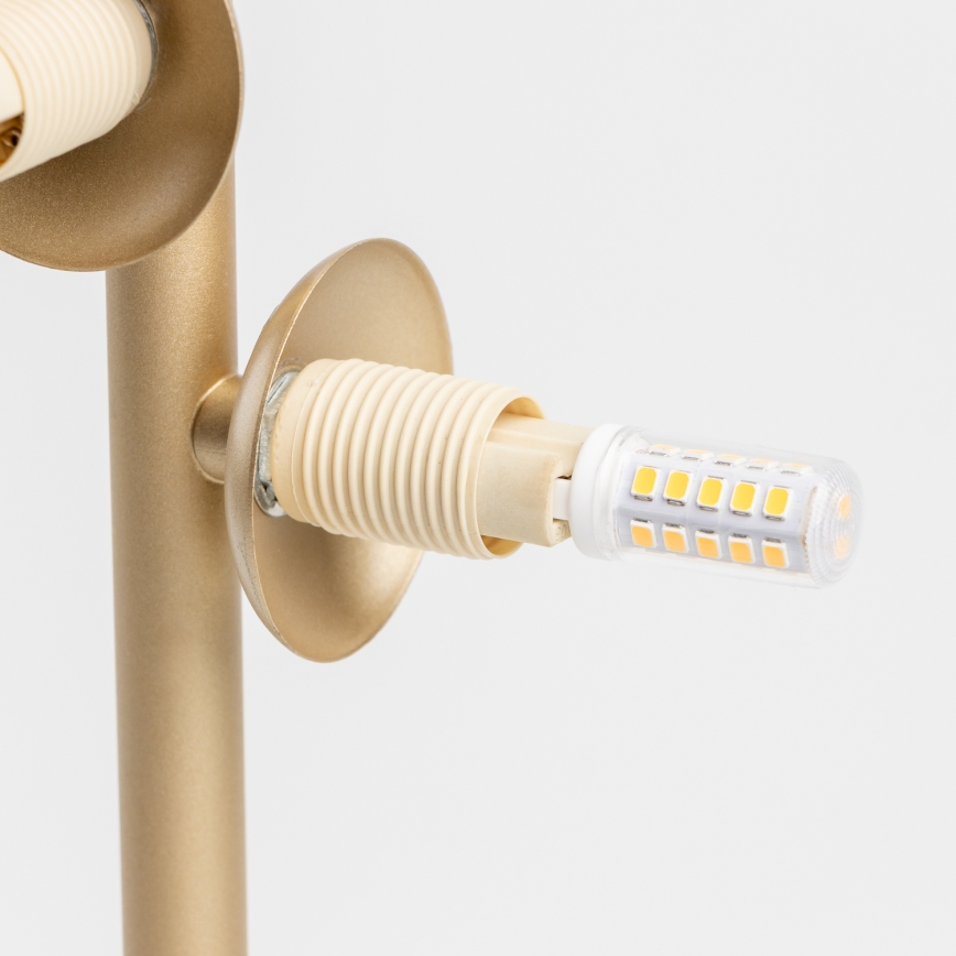 Brilagi - Lampada da tavolo LED MILLA 4xG9/3W/230V oro/bianco