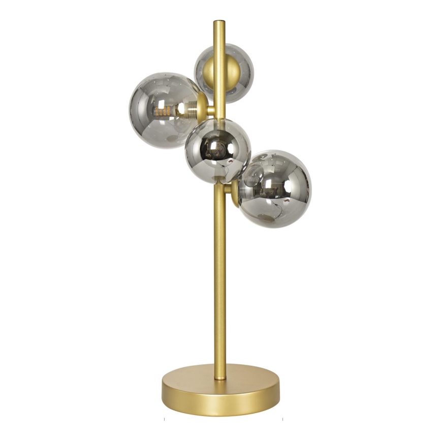Brilagi - Lampada da tavolo LED MILLA 4xG9/3W/230V oro/fumé