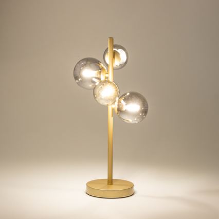 Brilagi - Lampada da tavolo LED MILLA 4xG9/3W/230V oro/fumé