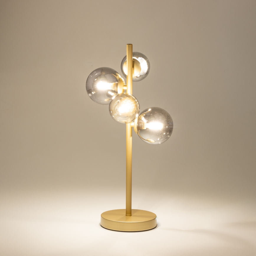 Brilagi - Lampada da tavolo LED MILLA 4xG9/3W/230V oro/fumé