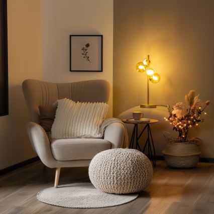 Brilagi - Lampada da tavolo LED MILLA 4xG9/3W/230V oro