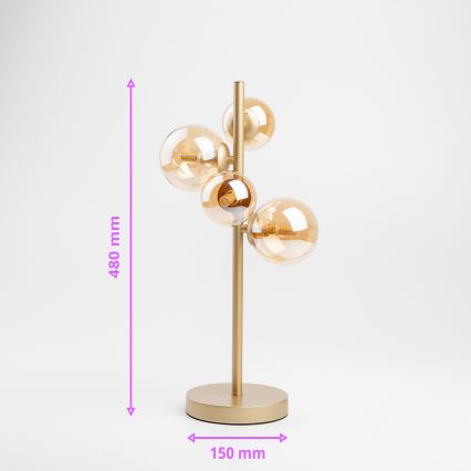 Brilagi - Lampada da tavolo LED MILLA 4xG9/3W/230V oro