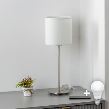 Brilagi - Lampada da tavolo LED NUBILA 1xE27/60W/230V bianca