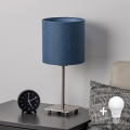 Brilagi - Lampada da tavolo LED NUBILA 1xE27/60W/230V blu scuro