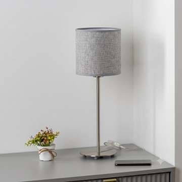 Brilagi - Lampada da tavolo LED NUBILA 1xE27/60W/230V grigia