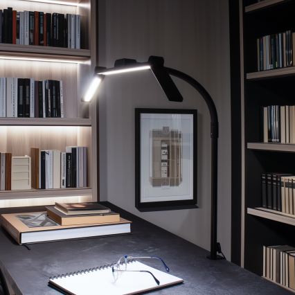 Brilagi - Lampada da tavolo LED dimmerabile a sfioramento con clip VARIO LED/24W/230V 3000-6500K CRI 92 nero