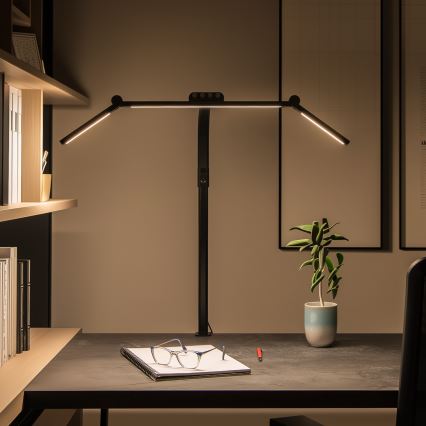 Brilagi - Lampada da tavolo LED dimmerabile a sfioramento con clip VARIO LED/24W/230V 3000-6500K CRI 92 nero