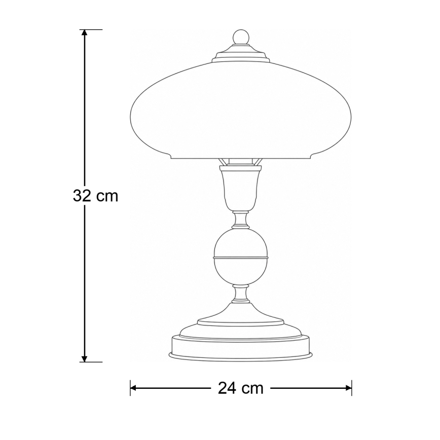 Brilagi - Lampada da tavolo MOLLERO 1xE14/11W/230V bronzo/patina