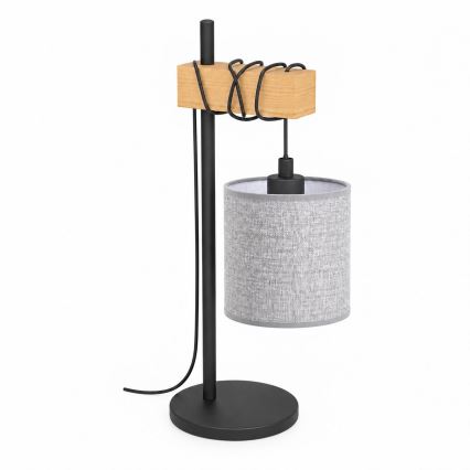 BRILAGI - Lampada da tavolo NUBILA 1xE27/40W/230V marrone/nera/grigia