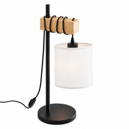BRILAGI - Lampada da tavolo NUBILA 1xE27/40W/230V marrone/nero/bianco