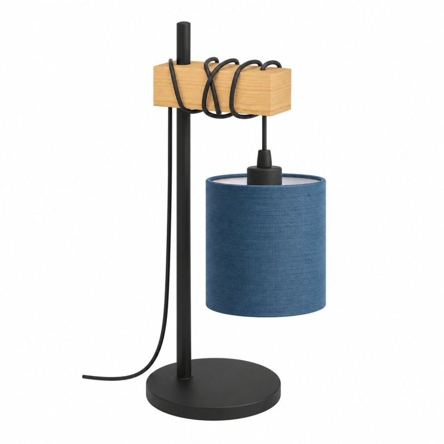 BRILAGI - Lampada da tavolo NUBILA 1xE27/40W/230V marrone/nero/blu scuro