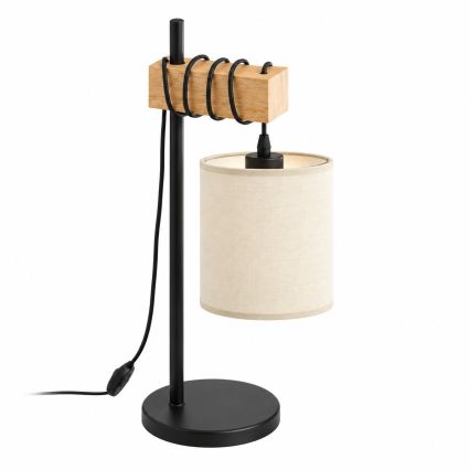 BRILAGI - Lampada da tavolo NUBILA 1xE27/40W/230V marrone/nero/crema