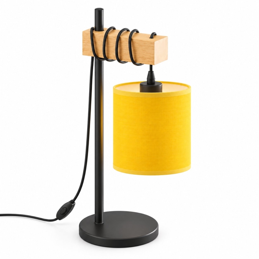 BRILAGI - Lampada da tavolo NUBILA 1xE27/40W/230V marrone/nero/giallo