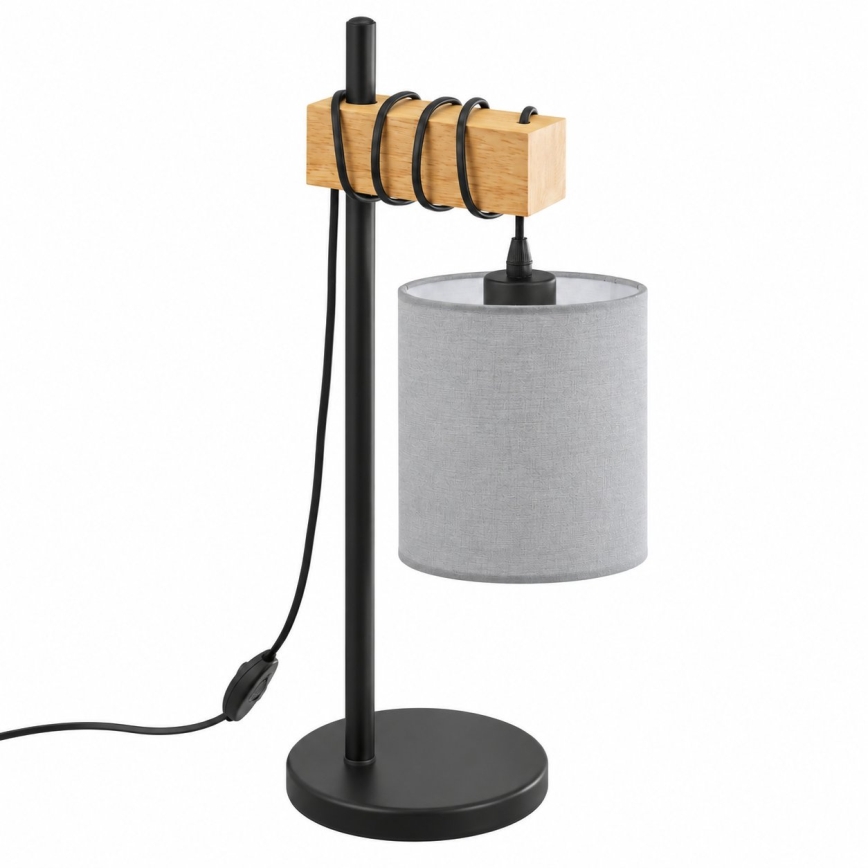 BRILAGI - Lampada da tavolo NUBILA 1xE27/40W/230V marrone/nero/grigio chiaro