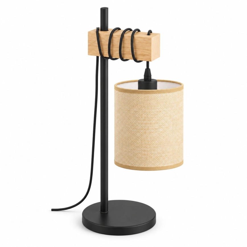 BRILAGI - Lampada da tavolo NUBILA 1xE27/40W/230V marrone/nero/marrone chiaro