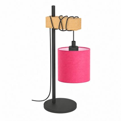 BRILAGI - Lampada da tavolo NUBILA 1xE27/40W/230V marrone/nero/rosa
