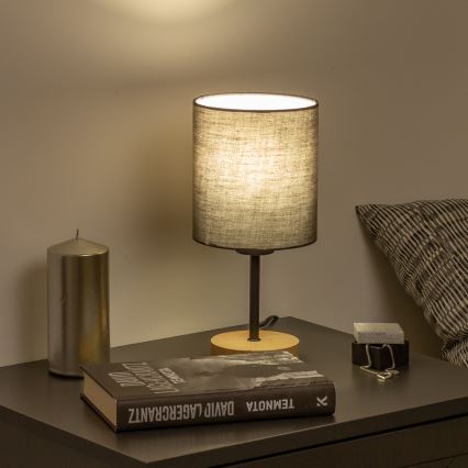 Brilagi - Lampada da tavolo NUBILA WOOD 1xE27/25W/230V quercia/antracite