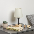 Brilagi - Lampada da tavolo NUBILA WOOD 1xE27/25W/230V quercia/color crema