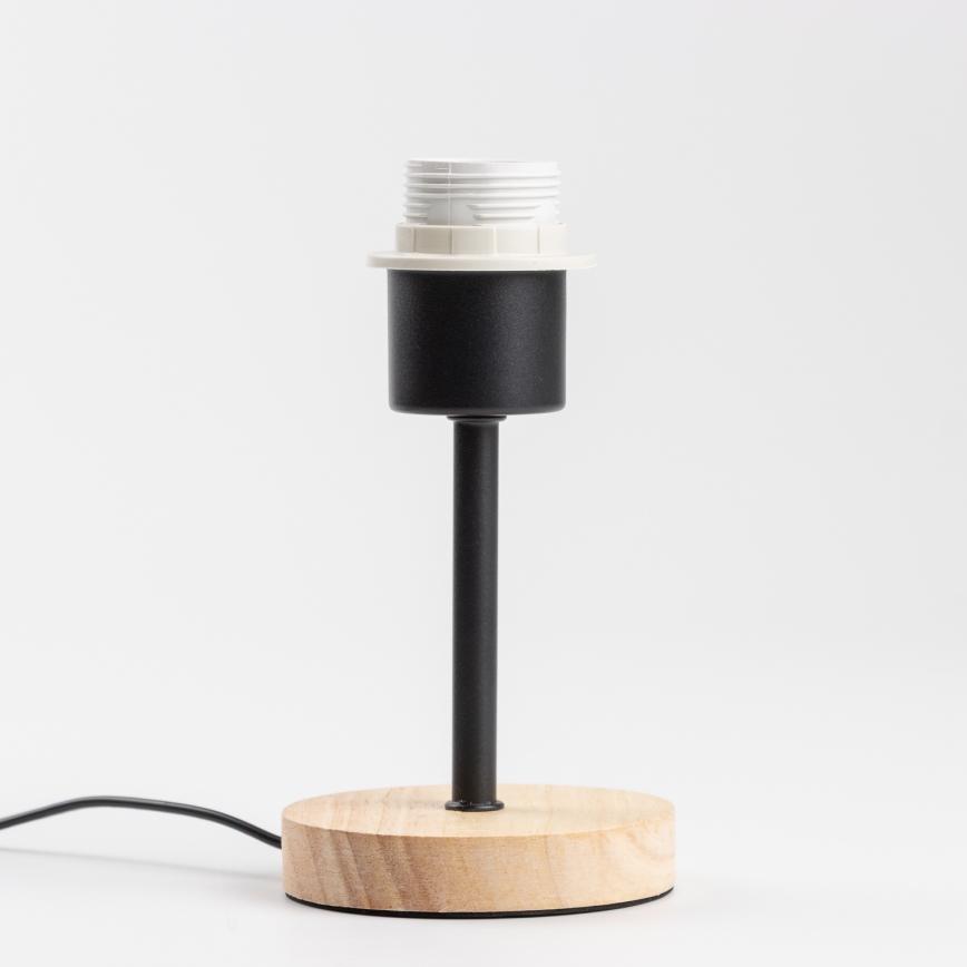 Brilagi - Lampada da tavolo NUBILA WOOD 1xE27/25W/230V quercia/color crema