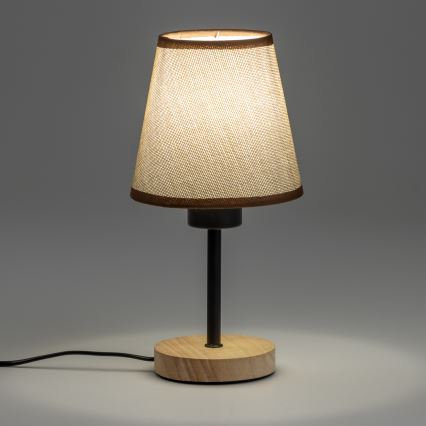 Brilagi - Lampada da tavolo NUBILA WOOD 1xE27/25W/230V quercia/marrone