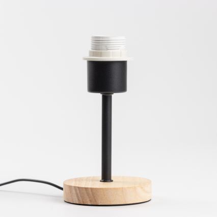 Brilagi - Lampada da tavolo NUBILA WOOD 1xE27/25W/230V rovere/nero/arancione