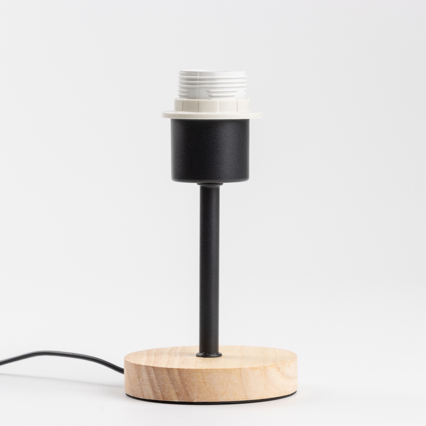 Brilagi - Lampada da tavolo NUBILA WOOD 1xE27/25W/230V rovere/nero/arancione
