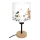 Brilagi - Lampada da tavolo per bambini BOBO WOOD 1xE27/25W/230V rovere/nero/bianco/animaletti