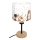 Brilagi - Lampada da tavolo per bambini BOBO WOOD 1xE27/25W/230V rovere/nero/bianco/animaletti