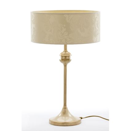 Brilagi - Lampada da tavolo SAPHIRE 1xE27/15W/230V crema/oro/patina
