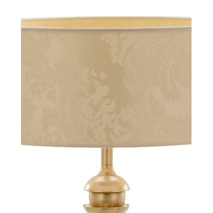 Brilagi - Lampada da tavolo SAPHIRE 1xE27/15W/230V crema/oro/patina
