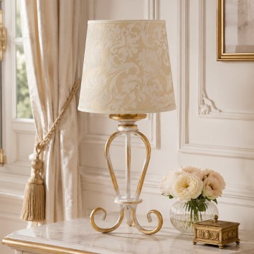 Brilagi - Lampada da tavolo SONIA 1xE27/15W/230V crema/patina