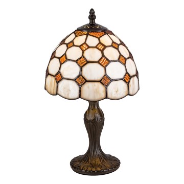 Brilagi - Lampada da tavolo Tiffany a vetri colorati DORAN 1xE14/40W/230V