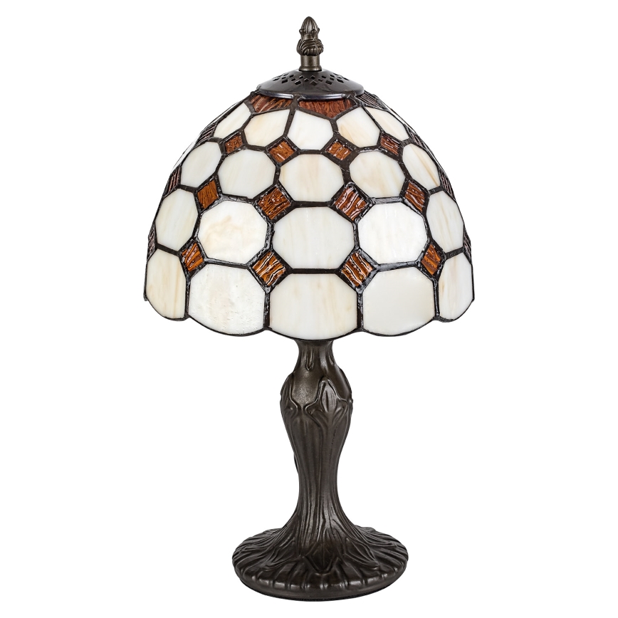 Brilagi - Lampada da tavolo Tiffany a vetri colorati DORAN 1xE14/40W/230V
