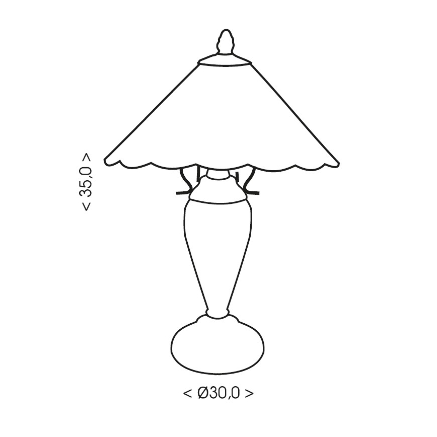 Brilagi - Lampada da tavolo Tiffany a vetri colorati FOLIA 1xE27/60W/230V + 1xE14/40W