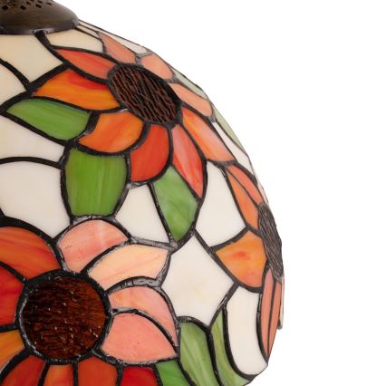 Brilagi - lampada da tavolo Tiffany a vetri colorati SUNFLOWER 1xE27/60W/230V + 1xE14/40W
